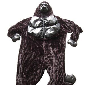 Dan Dee Padded Gorilla Costume Ape Kong Black Plush Youth Size Large HALLOWEEN